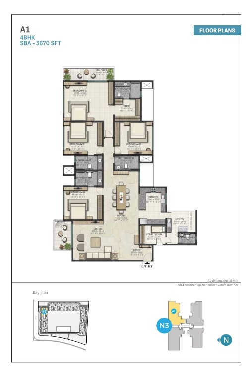 A1 4BHK sba 3670